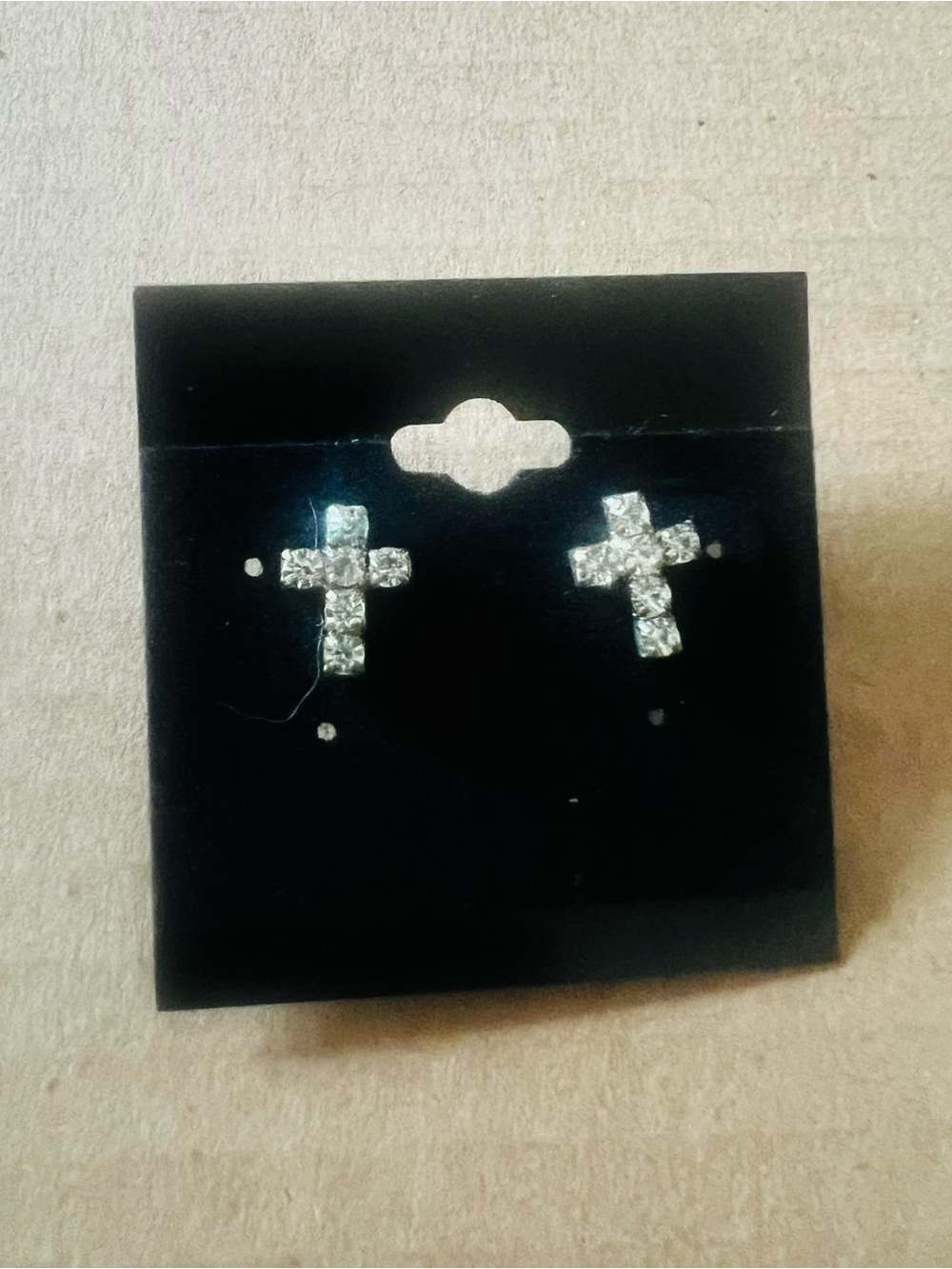 Assorted Clear Crystal Stud & Drop Earring Set - Silver Tone, 11 Pairs - Picture 6 of 11